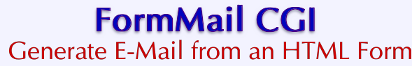 VPS v2: FormMail CGI: Generate E-Mail from an HTML Form