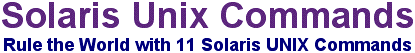 Solaris Unix Commands