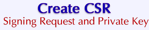 VPS v2: Create CSR: Signing Request and Private Key